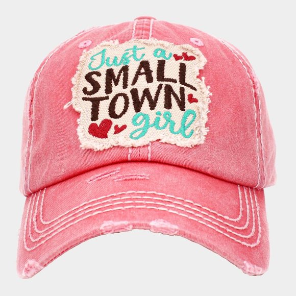 Just a SMALL TOWN girl Vintage Baseball Cap - Picture 1 of 2